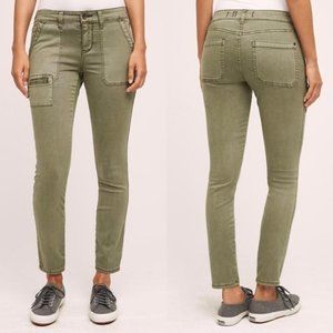 ANTHROPOLOGIE HEI HEI Army Green Pants SIZE 27